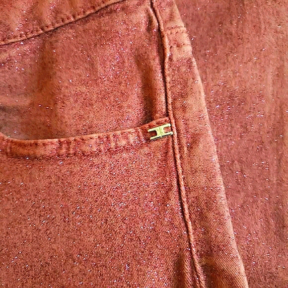 ELISABETTA FRANCHI JEANS Rose Pink Denim Jeans Size 27 Italian Brand New - Picture 4 of 15